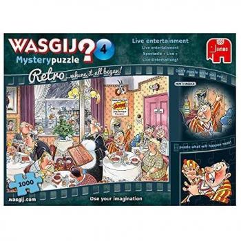 Jumbo JUM19177 Wasgij Retro Mystery 4 - Live Entertainment 1000 piece Jigsaw Puzzle