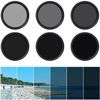 XCSOURCE Fader 58mm delgado ND Variable filtro de densidad neutra ajustable ND2 ND4 ND16 a ND400 con un paquete LF304