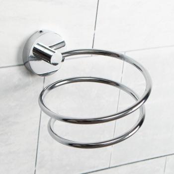 TAPCET Soporte de pared para secador de pelo, acero inoxidable, Barbershop, para cocina, aseos, Barbershop