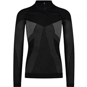 CMP Seamless Long Sleeve Technical Base Layer for Men - Black L-XL