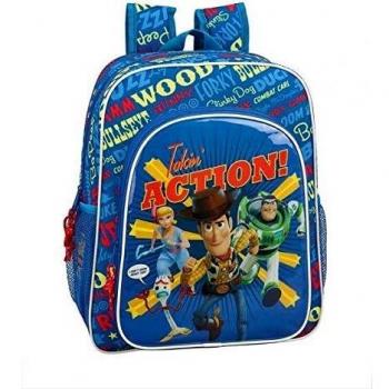 Toy Story 4, Mochila Junior, 32 x 38 x 12 cm, Azul