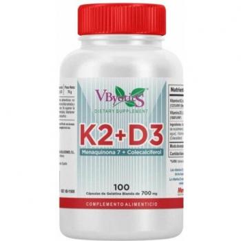 Vbyotics Vitamina K2 + D3 100 Cápsulas