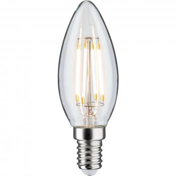 Bombilla LED Vela E14 4,8W Filamento Regulable 2700K 470lm Transparente