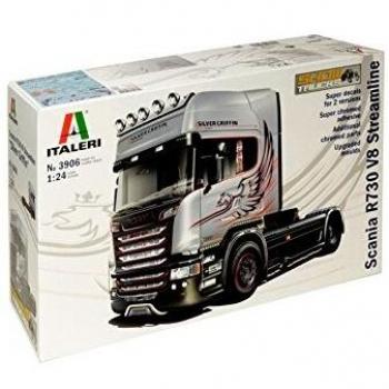 Maqueta Scania R730 V8 Streamline Silver Griffin 1/24