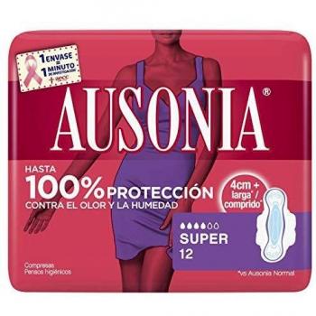 Ausonia Toallas Sanitarias Super Con Alas 12 Uds