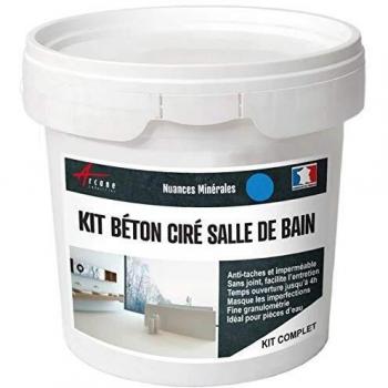 Kit de Microcemento Impermeable para Baño - 10 m² (2 Capas) - Color Prusia Azul - Arcane Industries