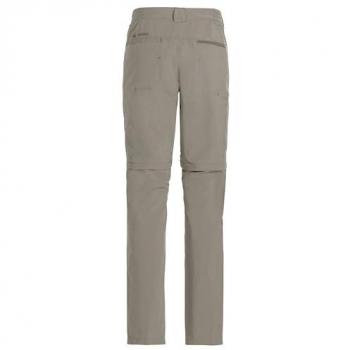 Vaude Farley Zip-Off Hiking Pants for Men - Quick-Dry, Beige/Grey, Size 48
