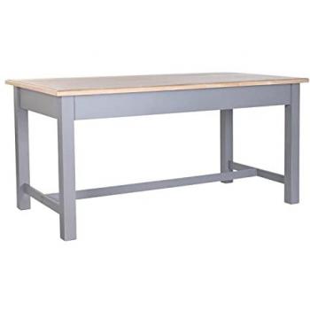 Mesa de Comedor DKD Home Decor Gris Natural Madera de Paulonia MDF 161.5 x 81.5 x 78 cm