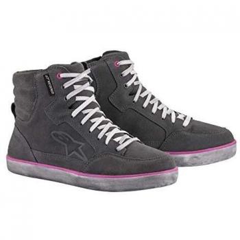 Alpinestars J-6 Women's Waterproof Motorcycle Shoes - Light Grey/Pink 2023