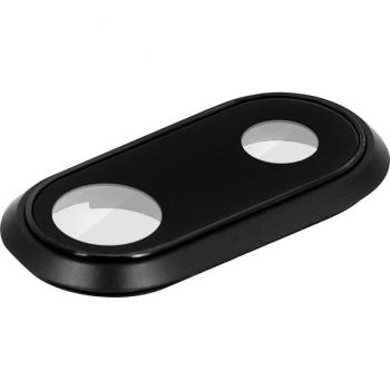 Repuesto de Lente Protectora Negra para Cámara Trasera de Apple iPhone 8 Plus