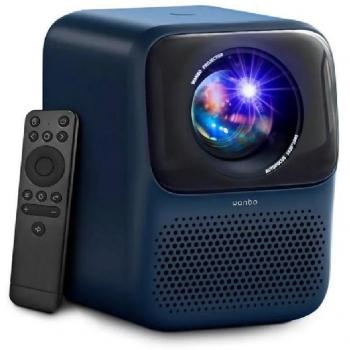 WANBO T2 Max Proyector Portátil 1080p Full HD Android 9.0 Mini WiFi Enfoque Automático 450 ANSI Lúmenes HDMI Azul