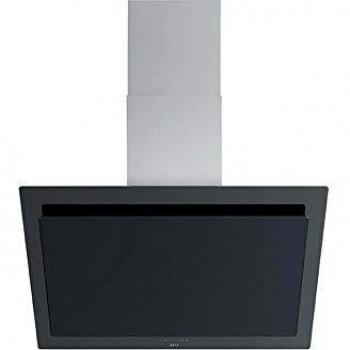 Campana inclinada decorativa Novy 7830, 90 cm, negro, acero inoxidable, 808 m³/h, eficiencia energética A+