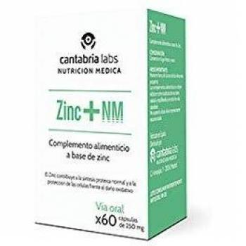 Zinc Plus NM, Suplemento de 25mg, Paquete de 60 Cápsulas