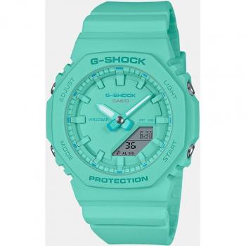 Reloj Casio G-Shock GMA-P2100-2AER con correa de resina sostenible en tono verde y esfera turquesa