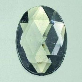 Efco - piedras de acrílico facetadas 8 x 10/juego 10 x 14 oval 13 x 18/18 x 25 mm/ 30/10/10/2 piezas colour gris