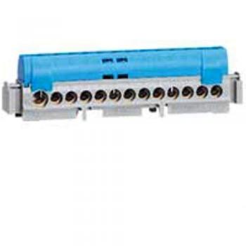Legrand reparticion standard - Bornas neutro 1 entrada /21 salidas azul