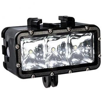 Bresser Acción Cámara LED Lámpara Impermeable Negro