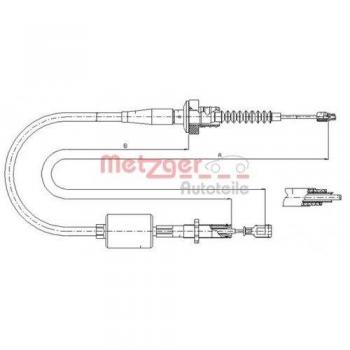 Metzger 18.2522 Clutch Cable