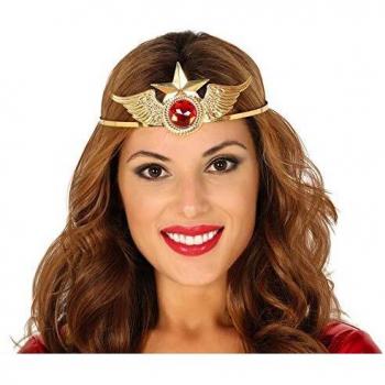 Guirca 13584 - Diadema Metal.Oro Super Heroina