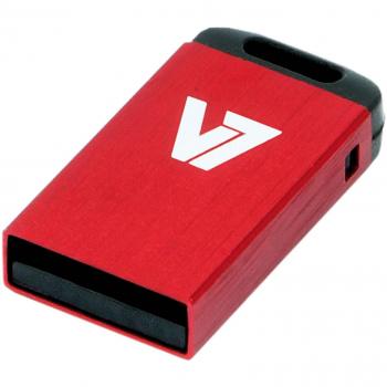 V7 VU24GCR-RED-2E - Memoria USB de 4 GB, negro y rojo