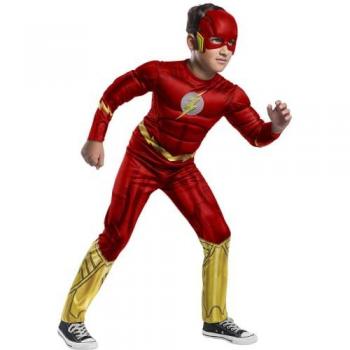 Disfraz Deluxe Flash Negro para Niños de 5 a 7 Años Talla M