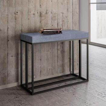 Consola Extensible Época Premium 90x40/300 cm Estructura Hormigón Antracita