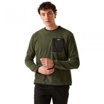 Regatta Men's Lightweight Frankie Crew Sweatshirt Dark Khaki, Size: XXL