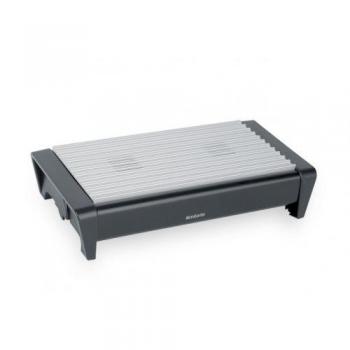 Brabantia 477140 - Calientaplatos, 2 velas, color negro mate y gris
