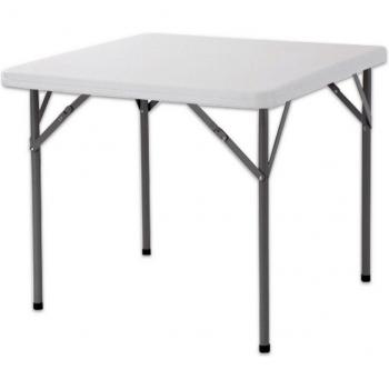 Mesa Plegable HDPE Blanca 87 x 87 x 74 cm