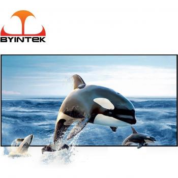 Pantalla de proyección reflectante BYINTEK de 100, 120 y 130 pulgadas para proyectores K1, K2, K7, K9, M1080, P8I, P10, P12 y