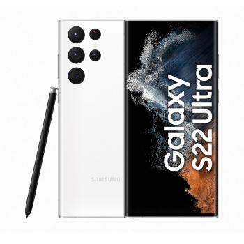 Samsung Galaxy S22 Ultra SMS908B, 173 cm, Dual SIM, Android 12, 5G, USB Tipo C, 12 GB RAM, 512 GB almacenamiento interno, batería de 5000 mAh, color blanco
