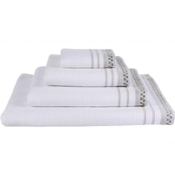 Le Jacquard Francais 22893 toalla de baño Caresse algodón blanco 90 x 150 cm