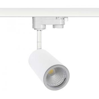 Foco Carril Monofásico Mini Cronolux Rail LED Blanco 9W Blanco Frío