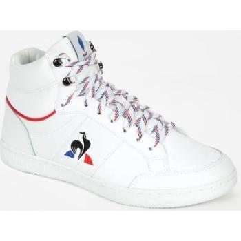 Le Coq Sportif Zapatillas Court Arena Efr Oly Optical White/BBR - Calzado deportivo, diseño clásico, parte superior de cuero sintético, suela de goma, comodidad y soporte para el pie, estilo urbano
