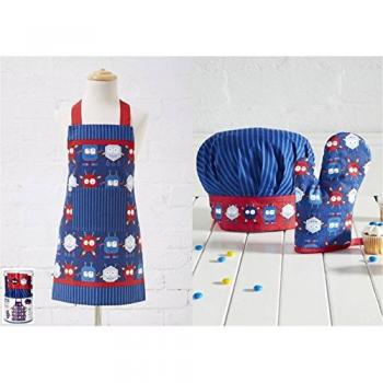Delantal, gorro y manopla infantil Amigos del Espacio
