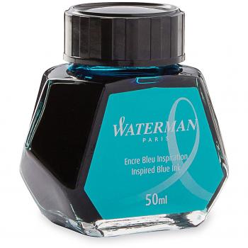 Waterman tinta para pluma estilográfica, azul inspiración, frasco de 50 ml