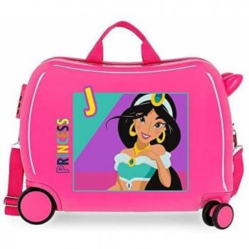 Disney Princesas Maleta Infantil Rosa 50x38x20 cms Rígida ABS Cierre combinación 34L 2,1Kgs 4 Ruedas Equipaje de Mano