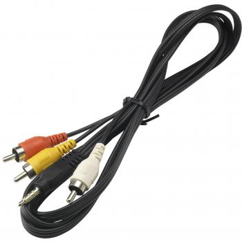 Canon STV 250 N - Cable AV para PowerShot SX1 IS/SX10 IS/SX20 IS/S5 IS/S3 IS/S2 IS, Negro