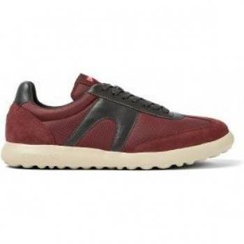 CAMPER Pelotas XLite - Men's Burgundy Sneakers, Size 41, Cotton/Smooth Leather