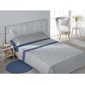 DHestia Juego Sábanas, Azul, 150x200 cm/Cama 150