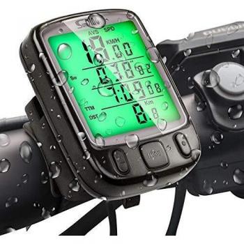 SuMille Bike Velocímetro Odómetro Bike Ordenador Retroiluminación a Prueba de Agua Pantalla Seguimiento de la Velocidad es Adecuado para el Ciclismo