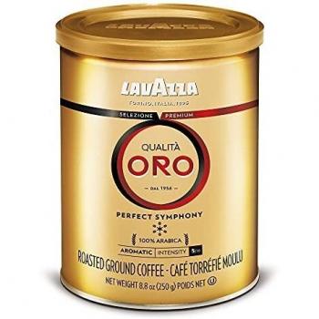 Lavazza Café Molido Qualità Oro, 100% Arábica, Lata de 250 g