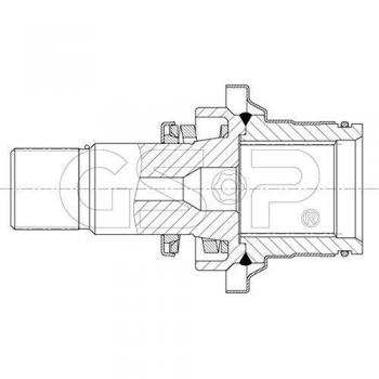 GSP 261192 drive shaft frente derecho