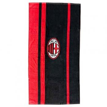 AC Milan Lightweight Cotton Beach Towel - Official Hermet Italy, 90x170cm