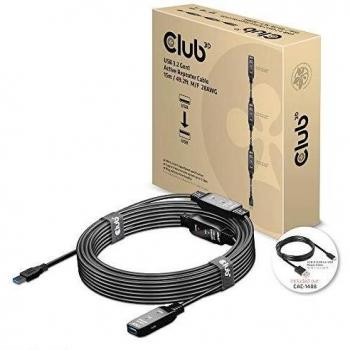 Cable alargador USB 3.2 Gen1 de 15 metros con tecnología activa de repetición - Conectores Macho/Hembra de 28AWG