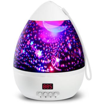 Lámpara Proyector，Iluminación Romántica con Rotación 360 Grados de Estrellas y Cosmos，Lámpara de Nochecon con Control de Temporizador, USB & Pilas y 8 Modos para Niños, Novia, Cumpleaños y Fiesta