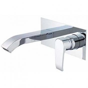 Clever 98413 Grifo de Lavabo Monomando para Empotrar, Paula, Cromado