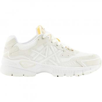 Armani Exchange Retro Casual Sneakers for Men - Beige/Ecru, Size 42