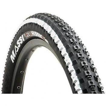 Massi Hurricane - Cubierta para bicicleta, color negro/blanco, 27.5 x 2.10