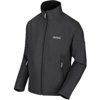 Regatta Cera IV Chaqueta Softshell, Tejido Elástico Y Resistente Al Viento con Cremallera Soft Shell, Hombre, Seal Grey mar, XL